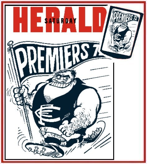 1972 Prem Poster & Stubby Holder Includes POST IN AUSTRALIA
